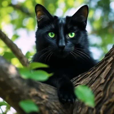 Картина Черный кот ᐉ Несиймука Юля ᐉ онлайн-галерея Molbert.