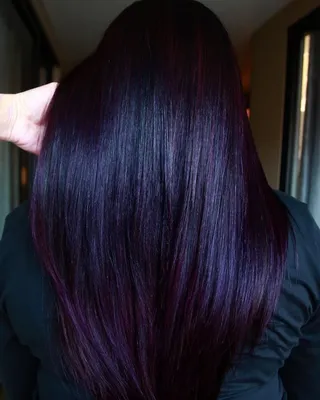 Черно фиолетовая краска для волос (69 фото)