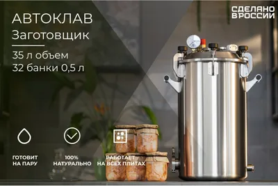 Автоклав \"ГлавАвтоклав\" на 24 литра купить недорого, цена 16 990 ₽ от  производителя - ГрадусОК.рф
