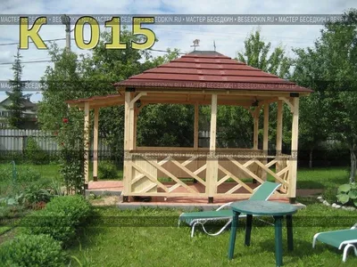 Беседки для дачи из дерева в Москве и Московской Области – Цена от 26900 ₽