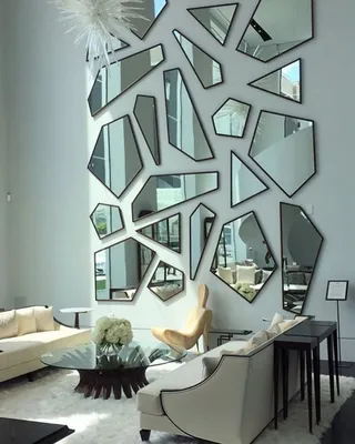 Декоративные зеркала на стену для интерьера - 67 фото