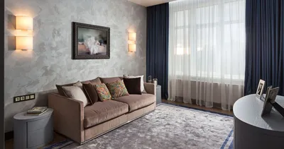 Отделка стен Marmorino - пример декоративного покрытия в интерьере -  Komteko-Decor.kiev.ua