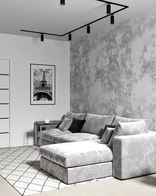 Декоративная штукатурка в интерьере квартиры от Settefdecor