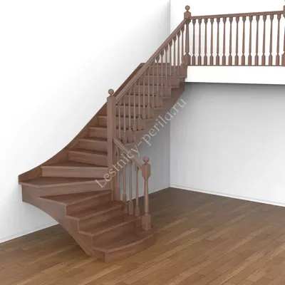 Прямые и поворотные деревянные Лестницы на заказ