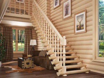 Деревянные лестницы на заказ: производство и изготовление деревянных лестниц,  купить деревянную лестницу