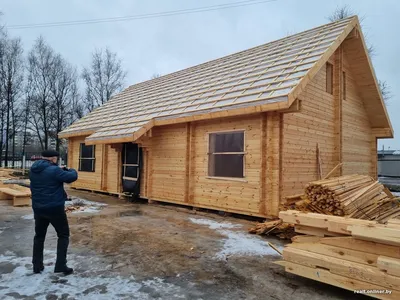 Фотографии деревянных домов из бревна, бруса