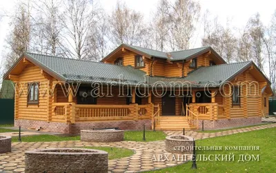 Рубленные деревянные дома - Строительство домов из срубов от компании  Русские Хоромы