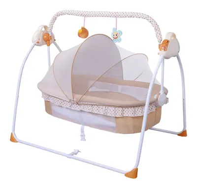 Умная детская Автоматическая качающаяся кровать, электрическая подставка  для новорожденных, кроватка-качалка для сна, портативная детская кровать- качалка с музыкой для детей 0-4 лет | AliExpress