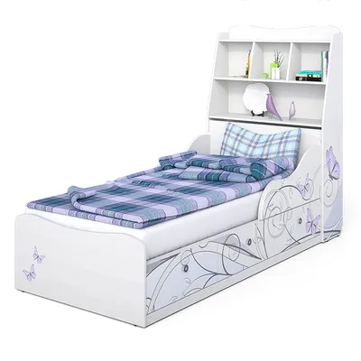 Одноярусная кровать Леди-3 - кровать от производителя Сканд-Мебель, купить,  заказать в Москве / Детские кровати в Москве - интернет магазин мебели для  детей Deti-krovati.ru