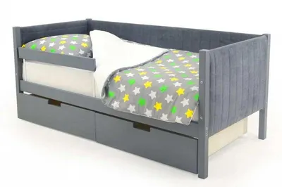 Детская кроватка-диванчик Берт с мягкими бортами