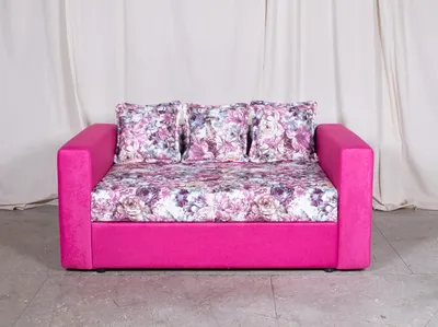 Детский диван-кровать Рико, микровельвет (Фиолетовый/Черный) купить за  38490 руб. в интернет магазине с доставкой в Краснодар и край и сборкой
