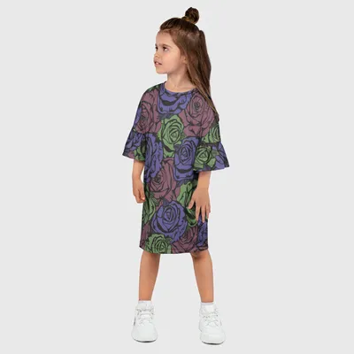 Детское платье 3D Розы Лил Пипа ❤ — купить по выгодной цене на «Все  Футболки.Ру» | Принт — 1678939