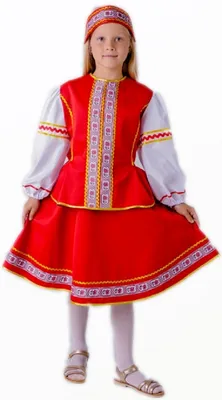 Купить костюм Казачка для девочки детский арт:83378, Национальные,  Карнавальные костюмы недорого в магазине в Москве, цена