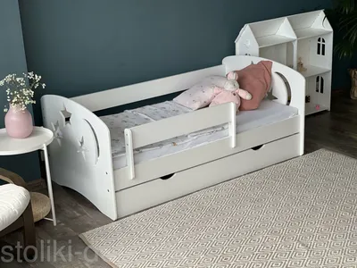 Кровать детская 190х90 с бортиком от 3 лет / Детская подростковая кровать  от 3 лет с бортиками софа из массива березы белая / Денвер - купить с  доставкой по выгодным ценам в интернет-магазине OZON (766780262)