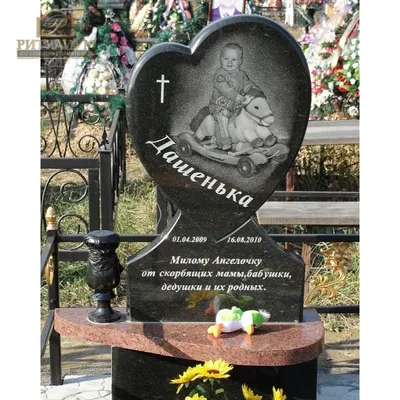 Памятник детский с ангелом №1 - Памятники от производителя из Карелии