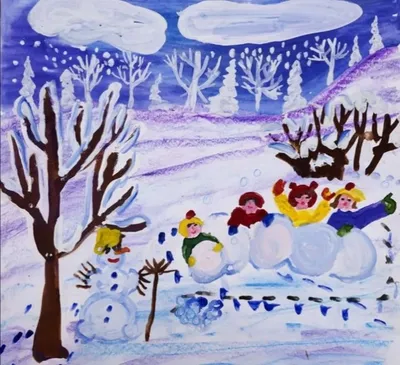 Выставка детских рисунков «Зимушка-зима!» (26 фото). Воспитателям детских  садов, школьным учителям и педагогам - Маам.ру