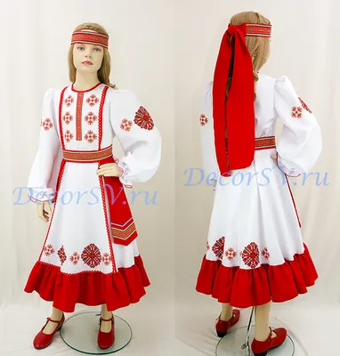 Украинский народный костюм, материалы изготовления, фасон и украшения