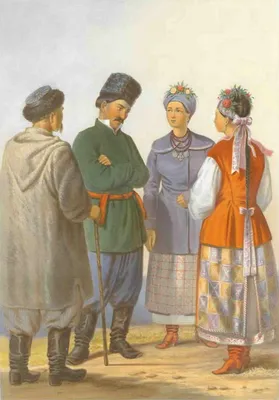 Украинский народный костюм рисунок - 71 фото