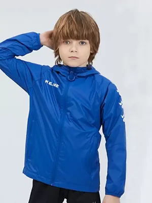 Детская ветровка KELME Windproof Jacket (Kids) 3883211-409 цвет синий  купить в Москве, цена
