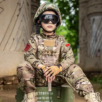 Детская Военная униформа, тактическая Боевая куртка и штаны для мальчиков и  девочек, камуфляжный костюм джунглей из 2 предметов, детский костюм особой  армии, 2022 | AliExpress