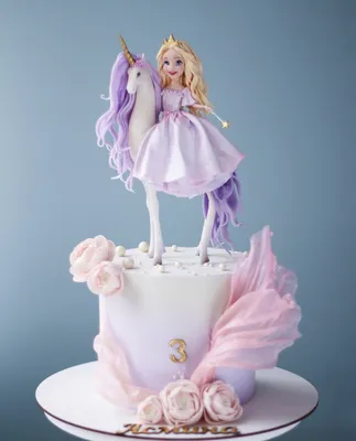Торт детский на день рождения девочки \"Единорог Лила\" – купить за 4 800 ₽ |  Кондитерская студия LU TI SÙ торты на заказ