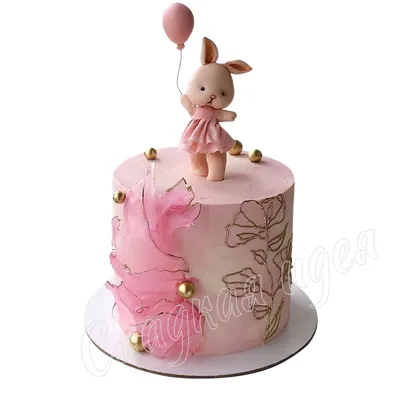 Детский торт Зайчонок с шариком - Кондитерская \"Сладкая Идея\"