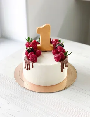 Торт на год | Торт на день рожденья ребенка, Торт, Современные торты