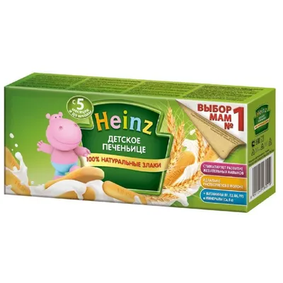 Печенье детское Heinz с 5 месяцев, 160г - купить с доставкой в Самаре в  Перекрёстке