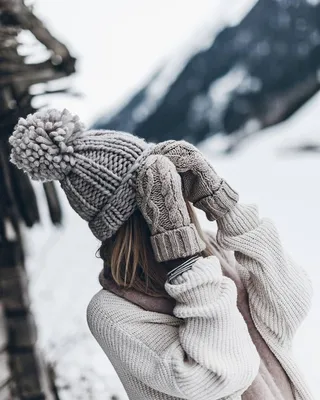 Снежная красота: фото с девушкой на фоне снега
