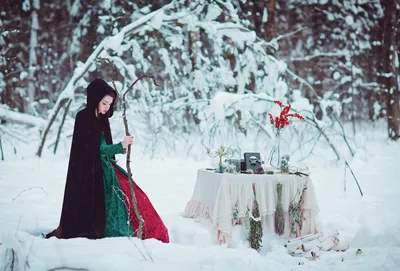 Застывшая красота: фотографии девушек со снегом