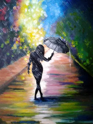 Девушка дождь картинки фотографии