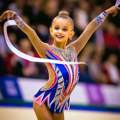 Красивая Девушка Гимнастка С Красный Шар Стоковые Фотографии | FreeImages