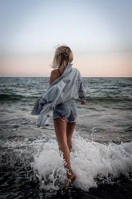Картинки девушка спиной на фоне моря (70 фото) » Картинки и статусы про  окружающий мир вокруг