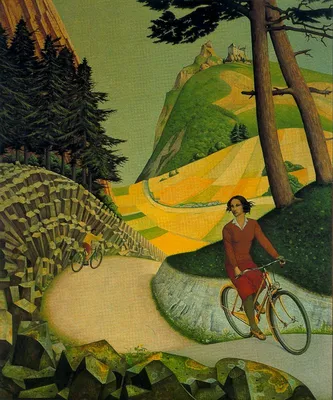 Раскраска девушка катается. Девушка катается на велосипеде в лесу.  Раскраска без регистарции.