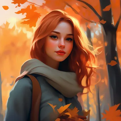 Девушка-Осень. Фотограф Олимбек Ширинов