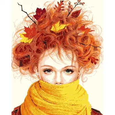 Плакат \"Девушка Осень\" – купить по цене: 116 руб. в интернет-магазине УчМаг