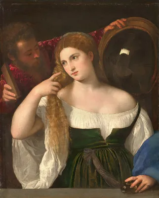 Девушка делая состав перед зеркалом в ванной комнате Стоковое Фото -  изображение насчитывающей волосы, бобра: 124235270