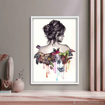 Девушка бабочка арт - фото и картинки: 34 штук