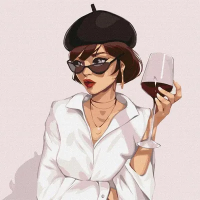 Девушка с бокалом вина — Лидия Войвод на TenChat.ru