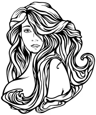 Красивая девушка с длинными волосами…» — создано в Шедевруме