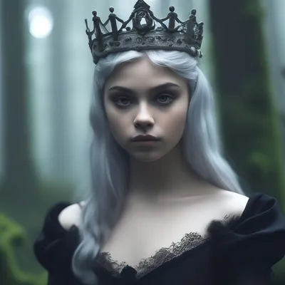 Девушка, с короной на голове, 14 …» — создано в Шедевруме
