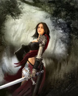 Девушка с мечом картинки фотографии