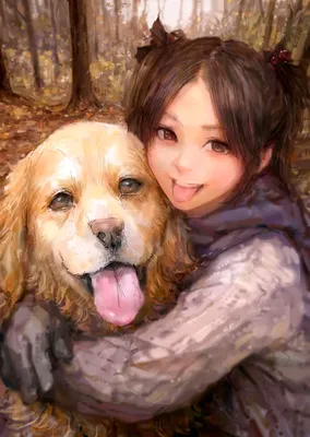 Картина по номерам \"Осень. Девушка в машине с собачкой\" (40х50) (id  111640518), купить в Казахстане, цена на Satu.kz