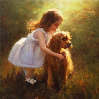 Девушка с собакой стоковое изображение. изображение насчитывающей отдых -  35516297