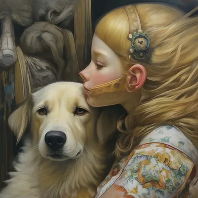 Девушка с собакой. :: Анатолий Сидоренков – Социальная сеть ФотоКто