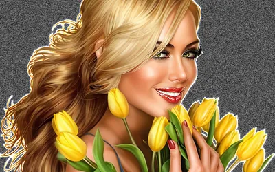 Девушка с тюльпанами стоковое фото. изображение насчитывающей свежесть -  29245946