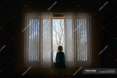Девушка смотрит из окна комнаты, а…» — создано в Шедевруме