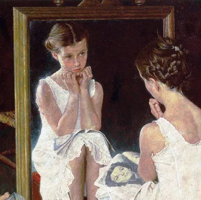 Красивая девушка в рубашке и нижнем белье на фоне зеркала и светящихся  лампочек :: Lenar Abdrakhmanov – Социальная сеть ФотоКто