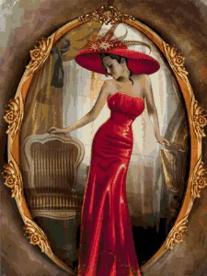 Рыжая девушка возле зеркала с сердцем у нее в ванной . стоковое фото  ©massonforstock 8319070