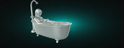 Интерьерная картина на холсте \"Девушка в ванной\", размер 40x30 см - купить  по низкой цене в интернет-магазине OZON (533899823)
